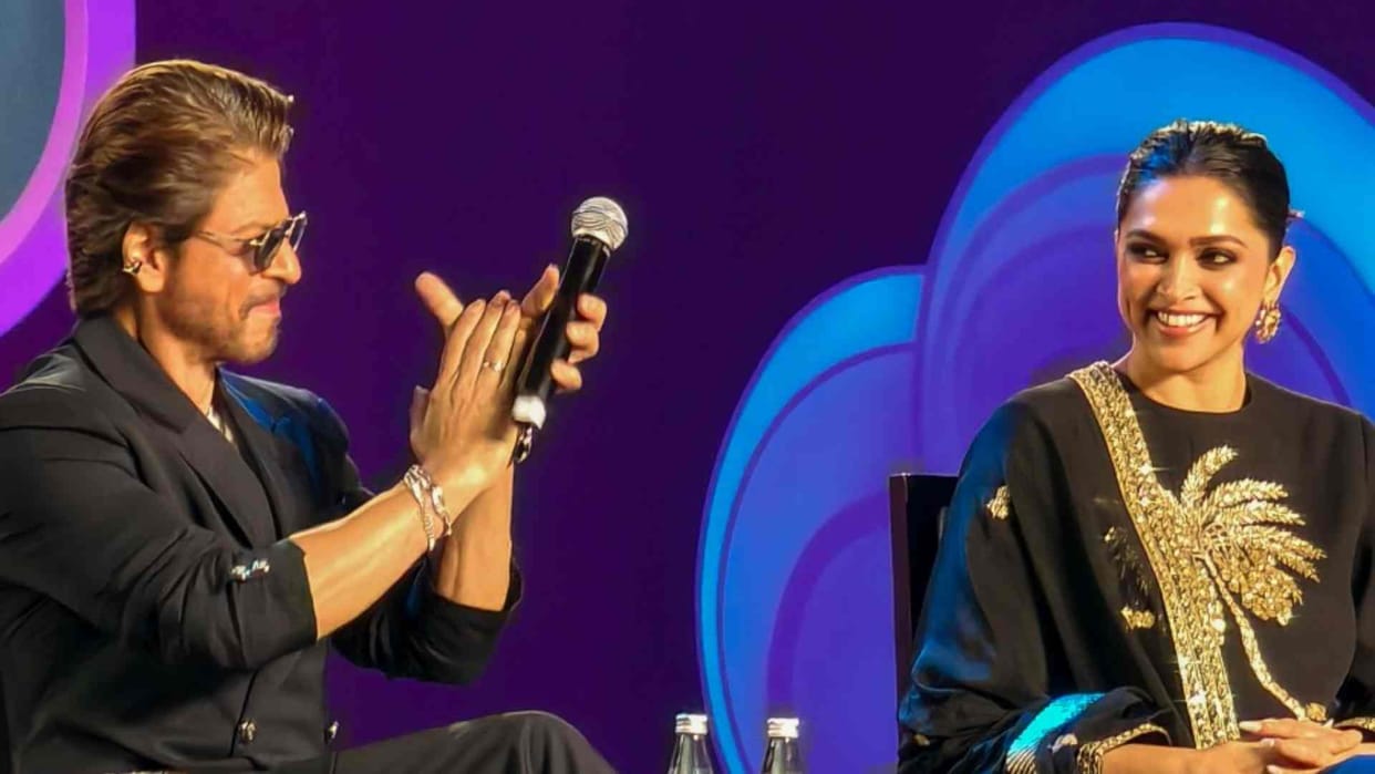 Shahrukh khan opens up about his shy side at WAVES Summit Reveals he hides behind Deepika Padukone at parties