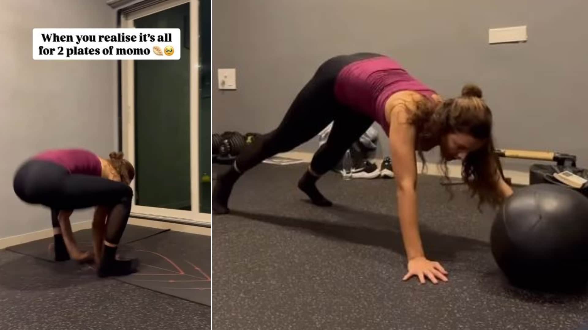 Triptii Dimri Proves Momos video Worth It If You Ready to Sweat It Out says This was not in the fitness plan