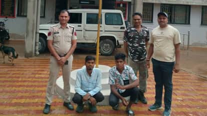 Two arrested for attacking security guard of a liquor shop in Kabirdham