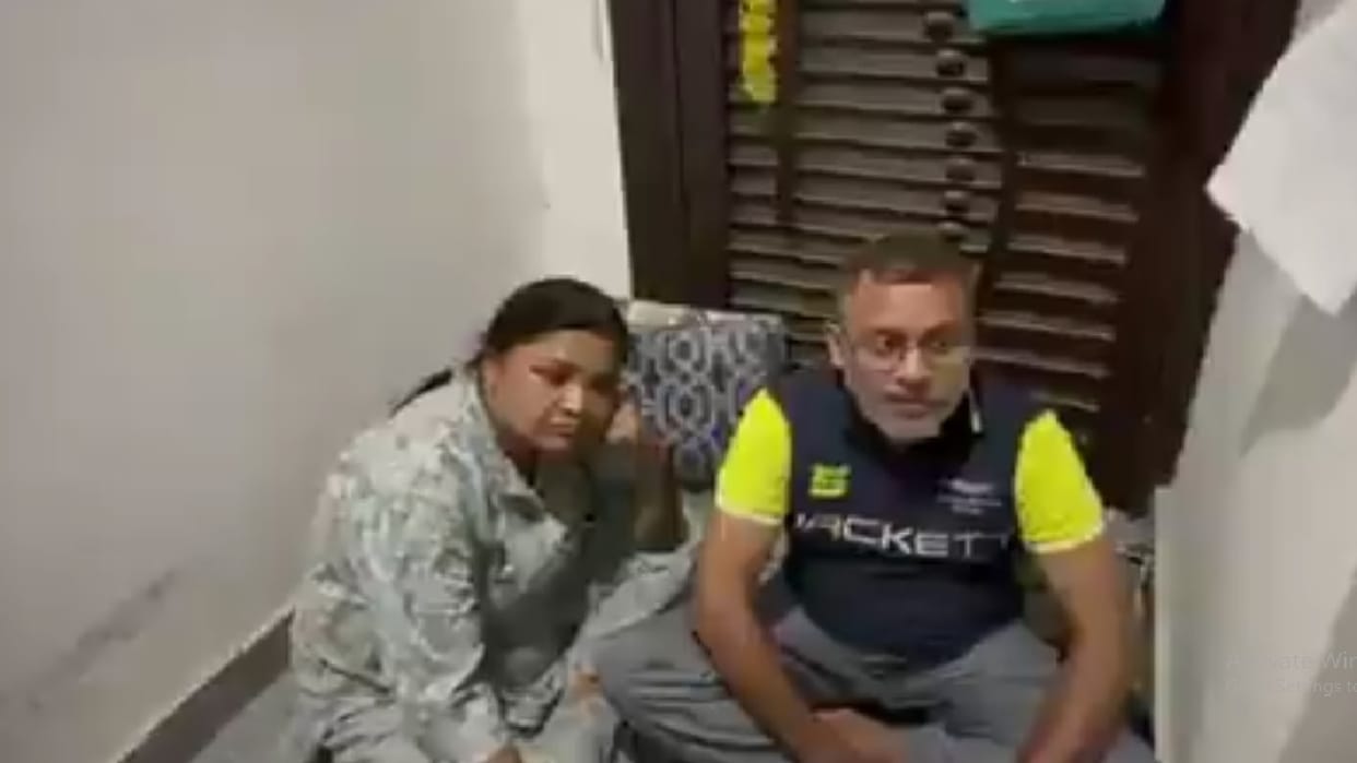 Elderly couple staged a sit in outside their flat in Greater Noida to get house vacated from tenant