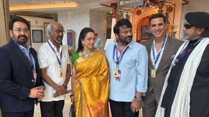 Mohanlal Shares Waves Summit 2025 Photos on X Akshay Kumar Rajinikanth Mithun chakraborty Chiranjeevi