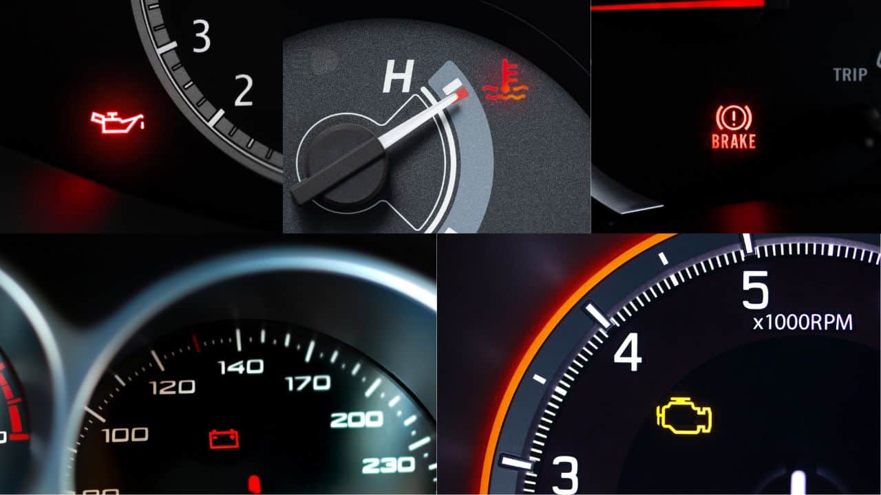 car warning lights in dashboard types and know the reason of illuminating
