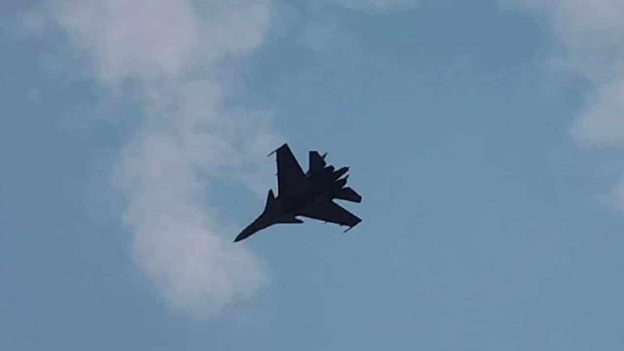Fighter Jets Roar Over Ganga Expressway Indian Air Force Conducts Combat Drill in Shahjahanpur