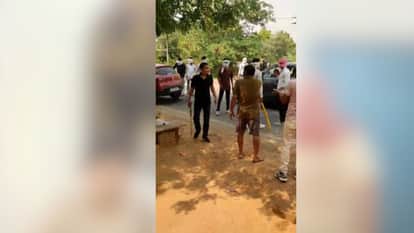 The youth was surrounded by miscreants, on getting the information the MLA arrived with a gun