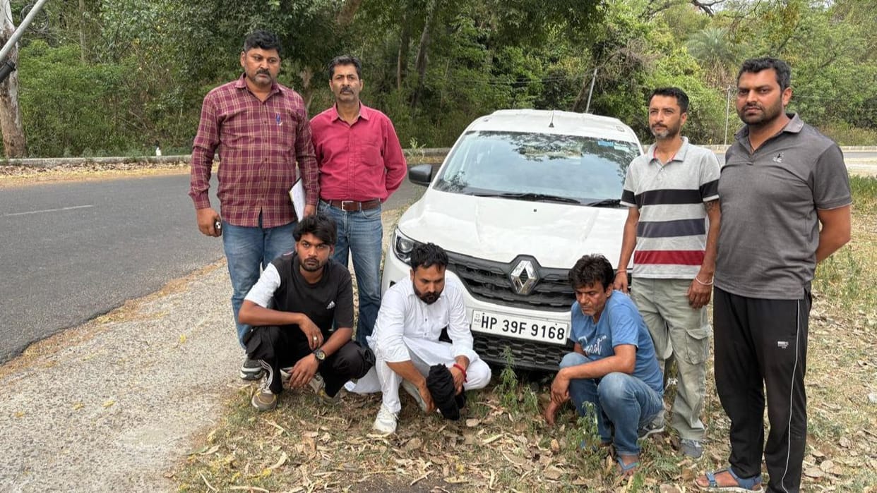 Himachal Three drug smugglers from Tarn Taran caught in Gagret with 121 grams chitta