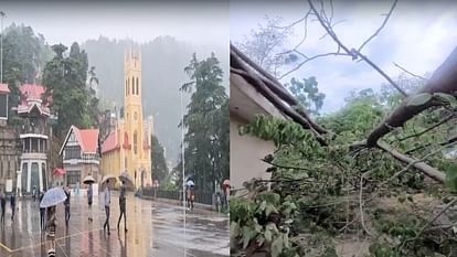 Himachal Weather: शिमला सहित अन्य भागों में झमाझम बारिश, ठंडक बढ़ी, लगातार एक सप्ताह तक बरसेंगे बादल Himachal Weather: Heavy rain in the capital Shimla and other parts, cold increased, clouds will rain continuou