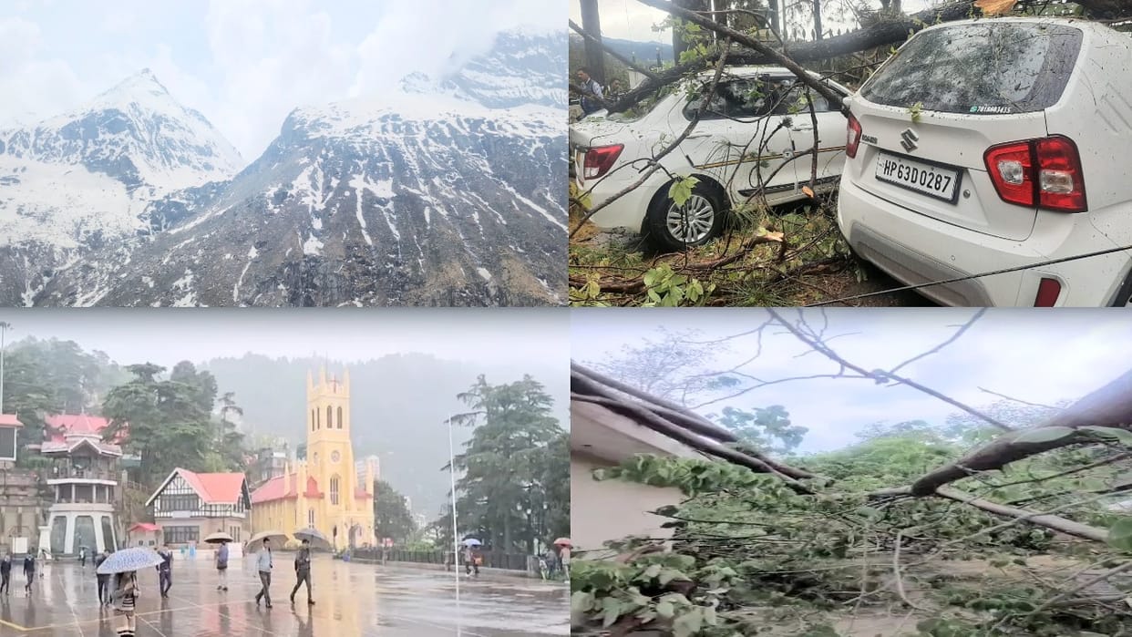 Himachal Weather: Heavy rain in the capital Shimla and other parts, cold increased, clouds will rain continuou
