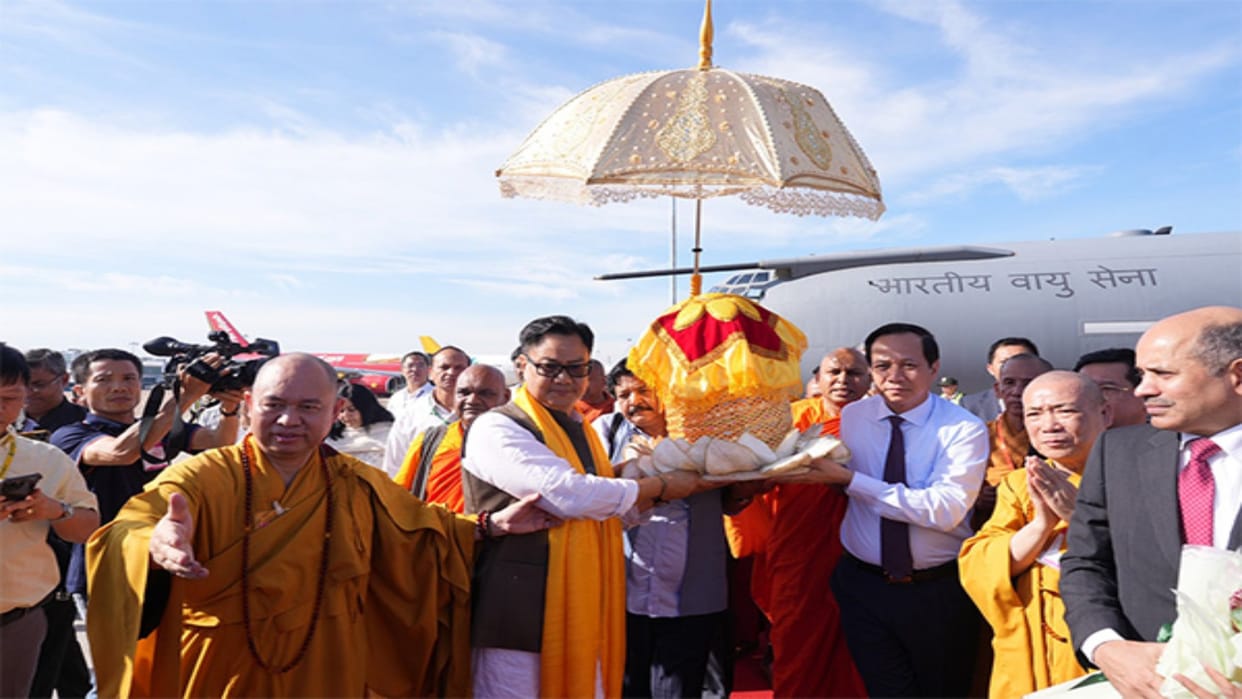 Lord Buddha's remains reached Vietnam, more than 30 lakh devotees will visit on Vesak festival News In Hindi