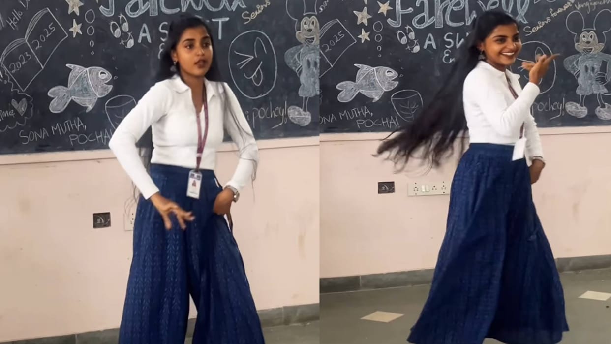 Girl class room dance video goes viral