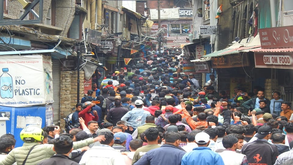 Nainital city was converted into a cantonment