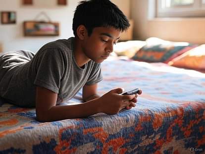 Playing game on smartphone