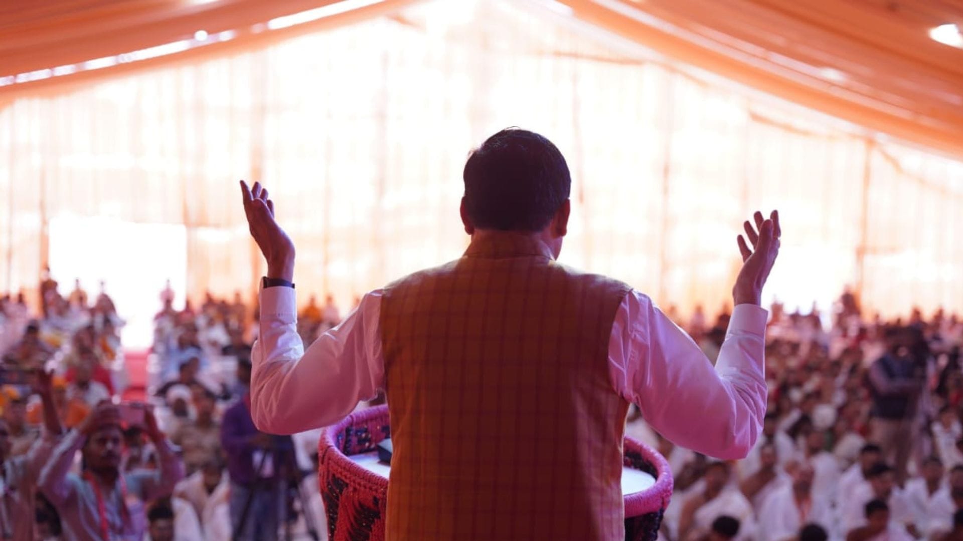 CM Yadav attended the closing ceremony of 'Ekatma Parv' on Shankar Prakatotsav in Omkareshwar