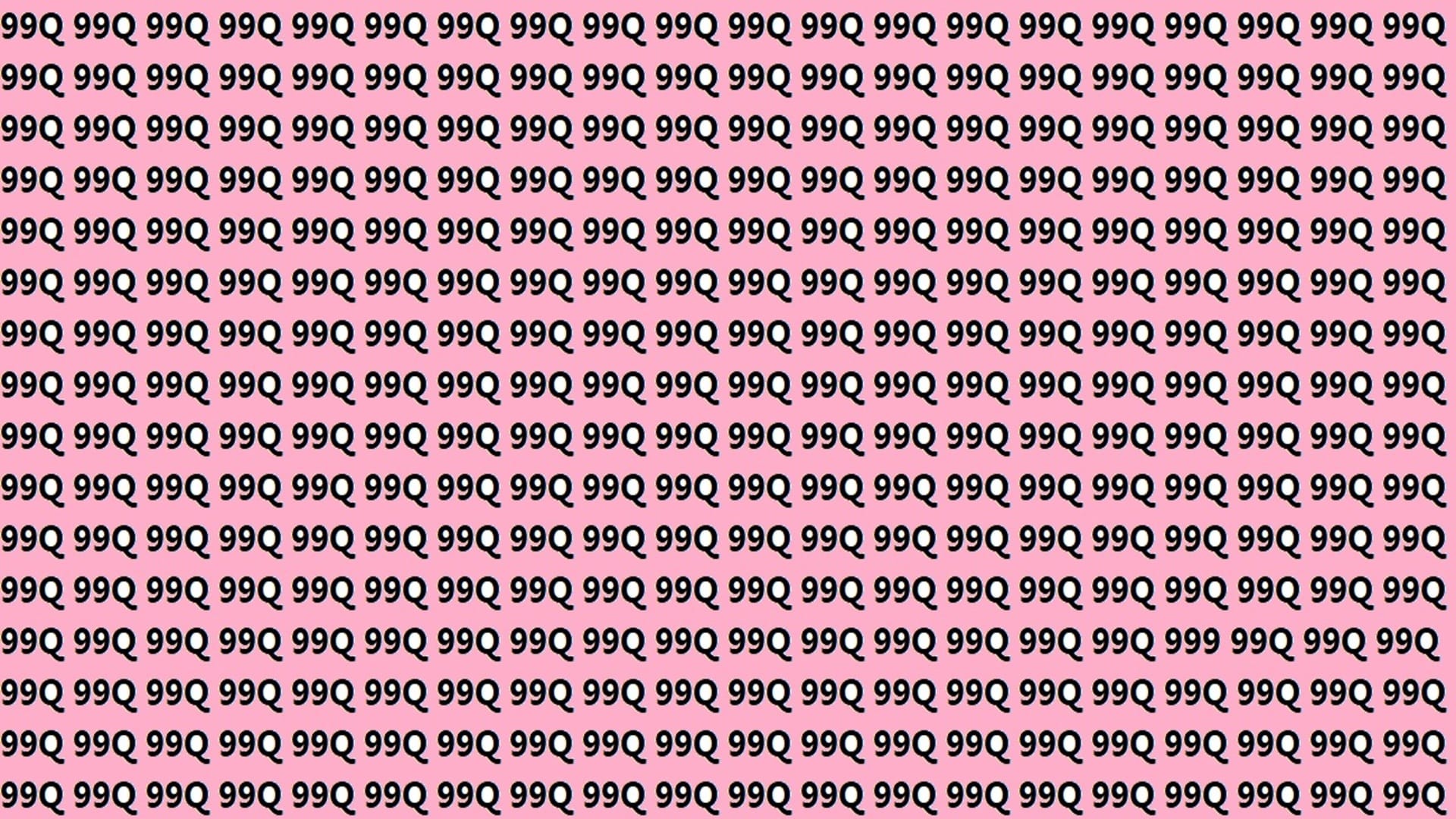 Viral Optical Illusion Iq Test Brain Test Can You Spot 999 in 15 Seconds Brain Teaser Image