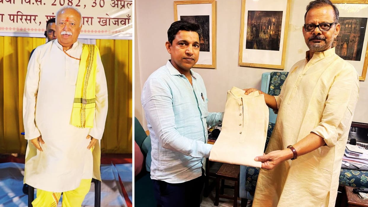 Imtiaz Ahmed had stitched kurta of mohan bhagwat took measurements just looking at photo got honour