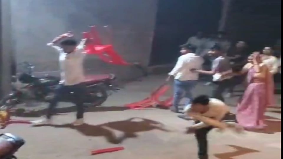 Jhansi Clash over DJ song choice chairs and stones hurled action taken against five