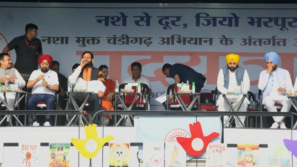 Padyatra against drugs in chandigarh Administrator Punjab Haryana