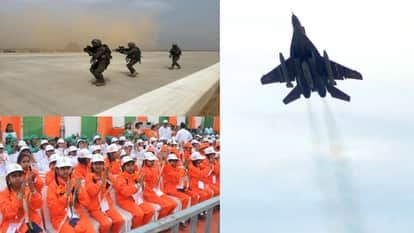 गंगा एक्सप्रेसवे पर हुआ एयर शो