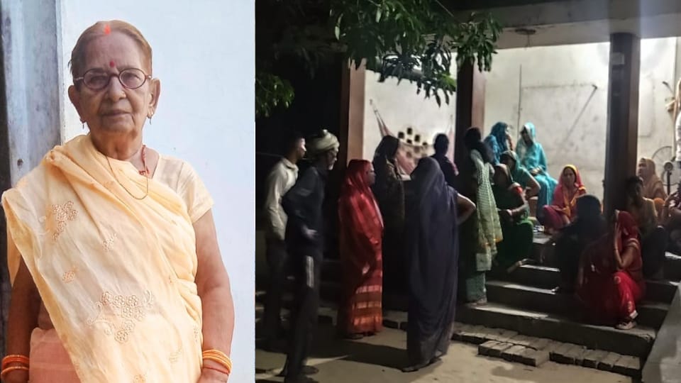 Young man killed an elderly woman by attacking her with an axe in Gorakhpur