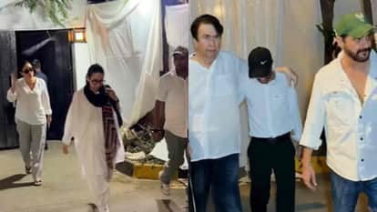 aamir khan and girlfriend gauri visit to anil kapoor house to offer condolences after Nirmal Kapoor Death