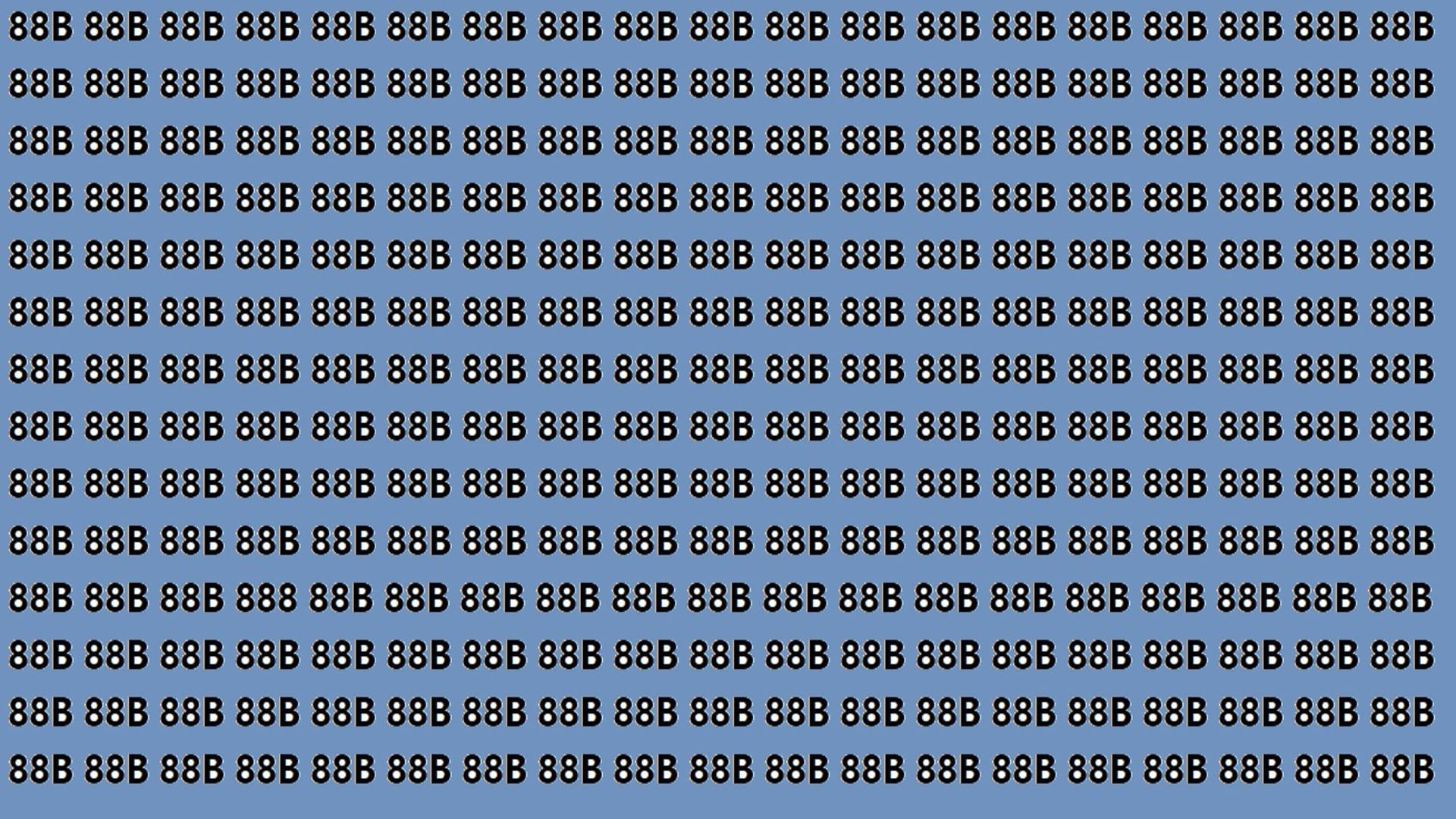 Optical Illusion Iq Test Brain Test If You Have Hawk Eyes Then Find 888 in 9 Seconds Brain Teaser Image