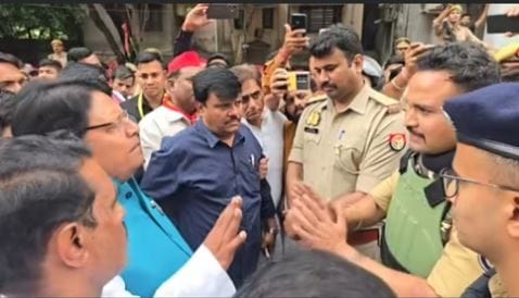 Why was the SP MP stopped from going to Aligarh? Suman told reason