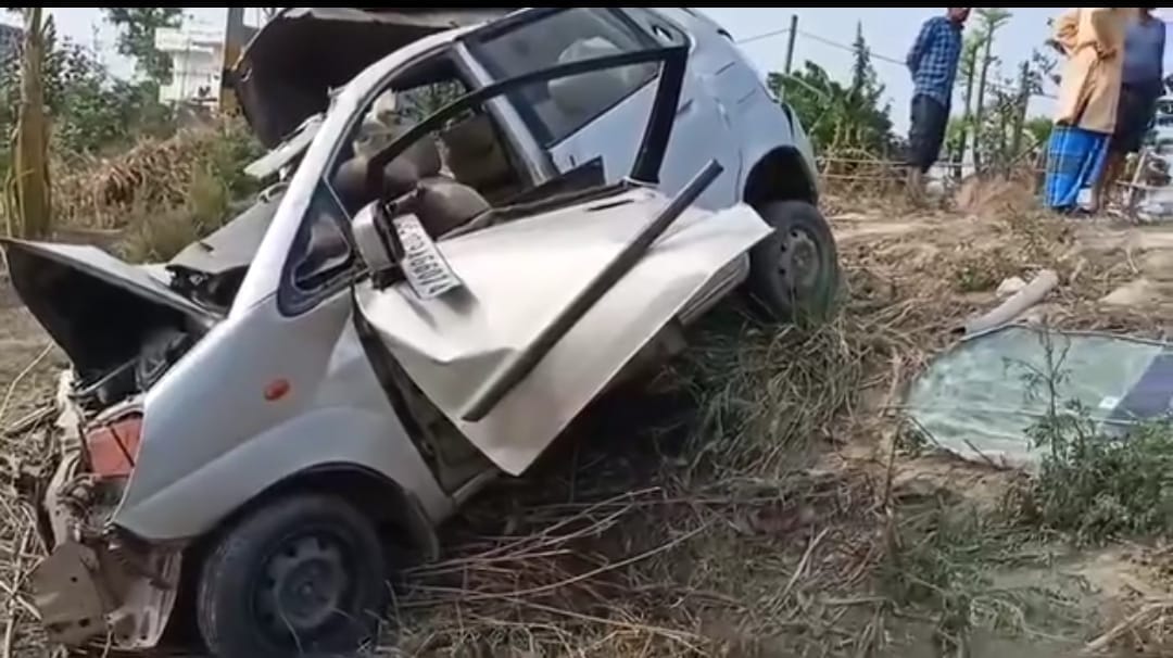 Bihar News: Road accident in Gopalganj, two people died; collision between car and truck