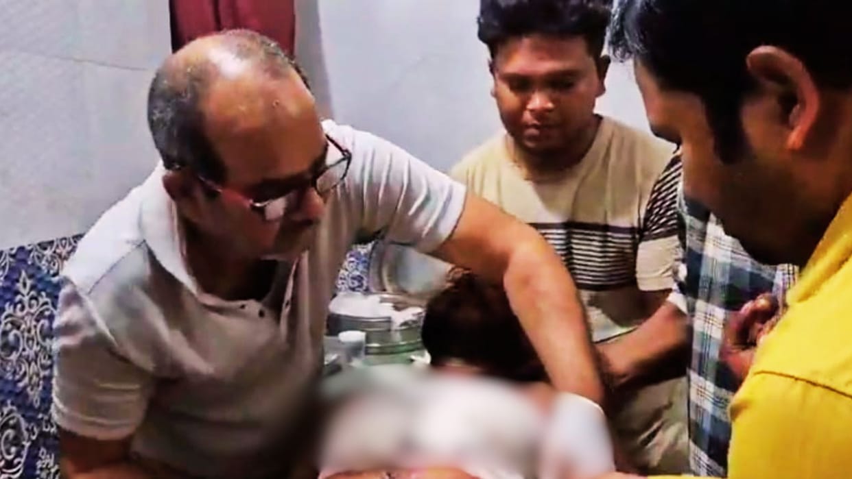UP Crime man was stabbed in house the man fell down bleeding when he refused to abuse