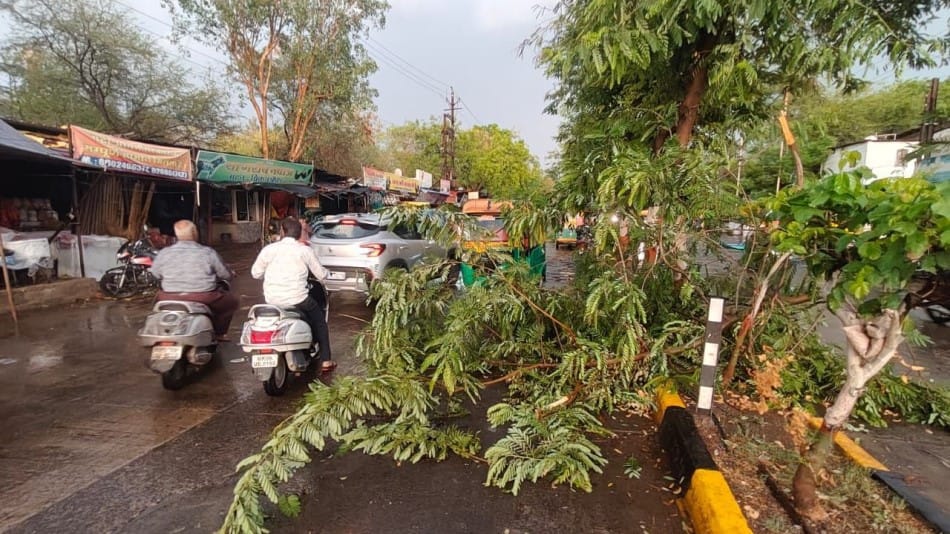 Indore Weather News: Sudden Rain, Hailstorm and Power Outage Cause Chaos Across the City