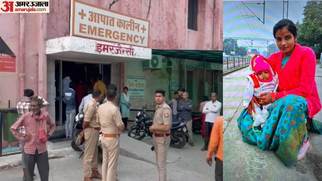 Mother and daughter died after being hit by a truck in pilibhit husband injured
