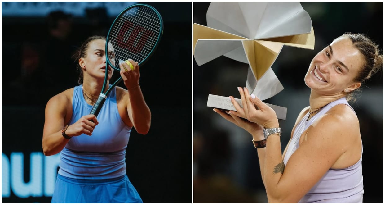 Madrid Open Tennis: Aryna Sabalenka won her 20th title, defeating Coco Gauff in straight sets in final