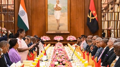 Prez Murmu says terrorism remains curse for humanity during dinner organized for Angola counterpart Lourenco