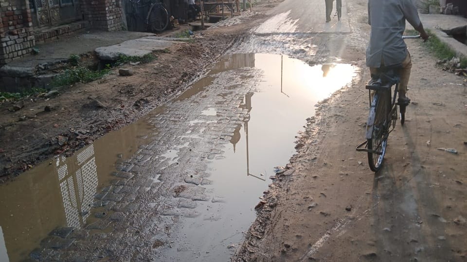 20 meters of road left in the middle