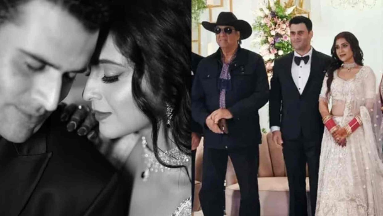 Mahabharat actor Puneet Issar son Siddhant Issar got married with Surbhi Shukla Mukesh Khanna attends wedding