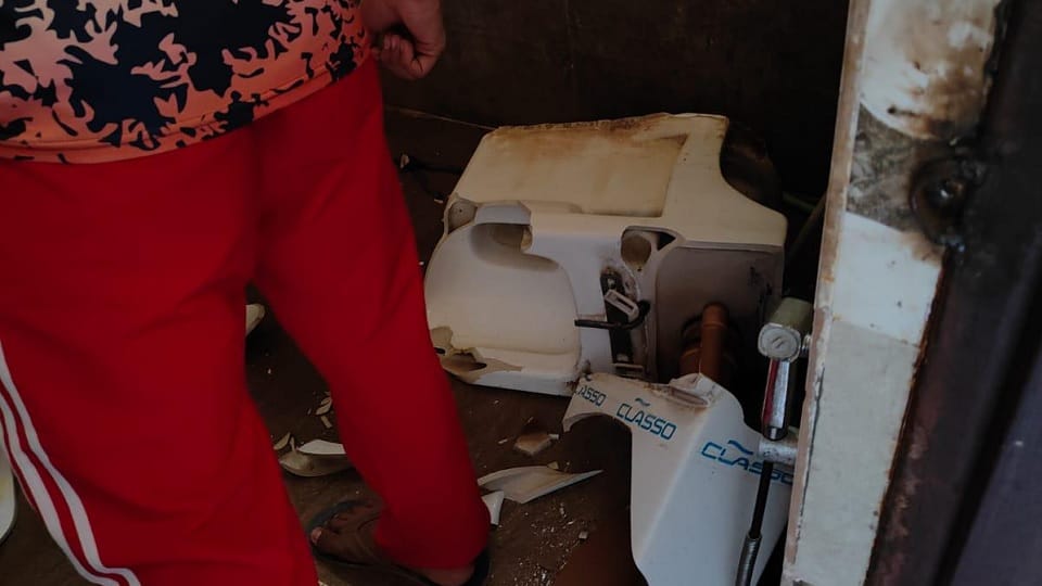 Major accident due to methane gas explosion, one boy burnt