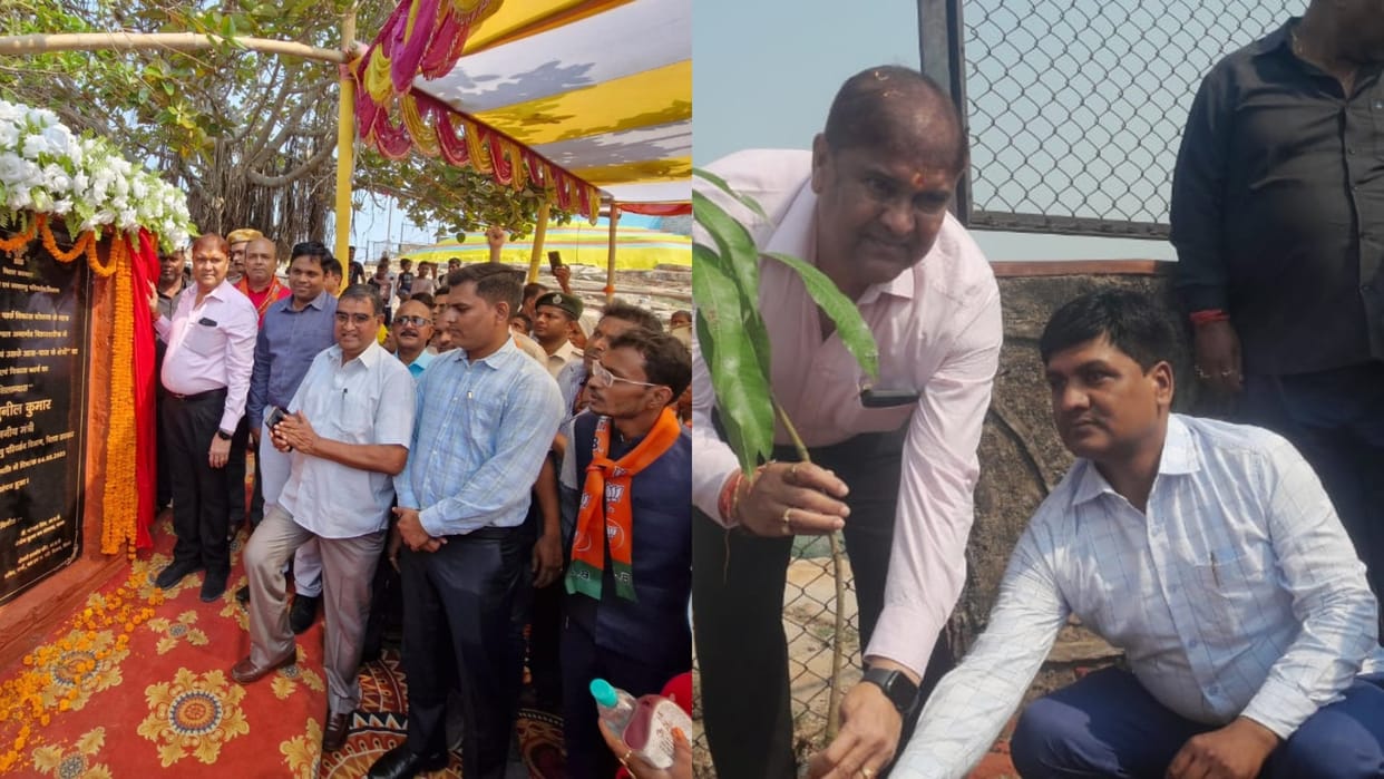 Nalanda news The minister laid the foundation stone for the promotion of eco-tourism