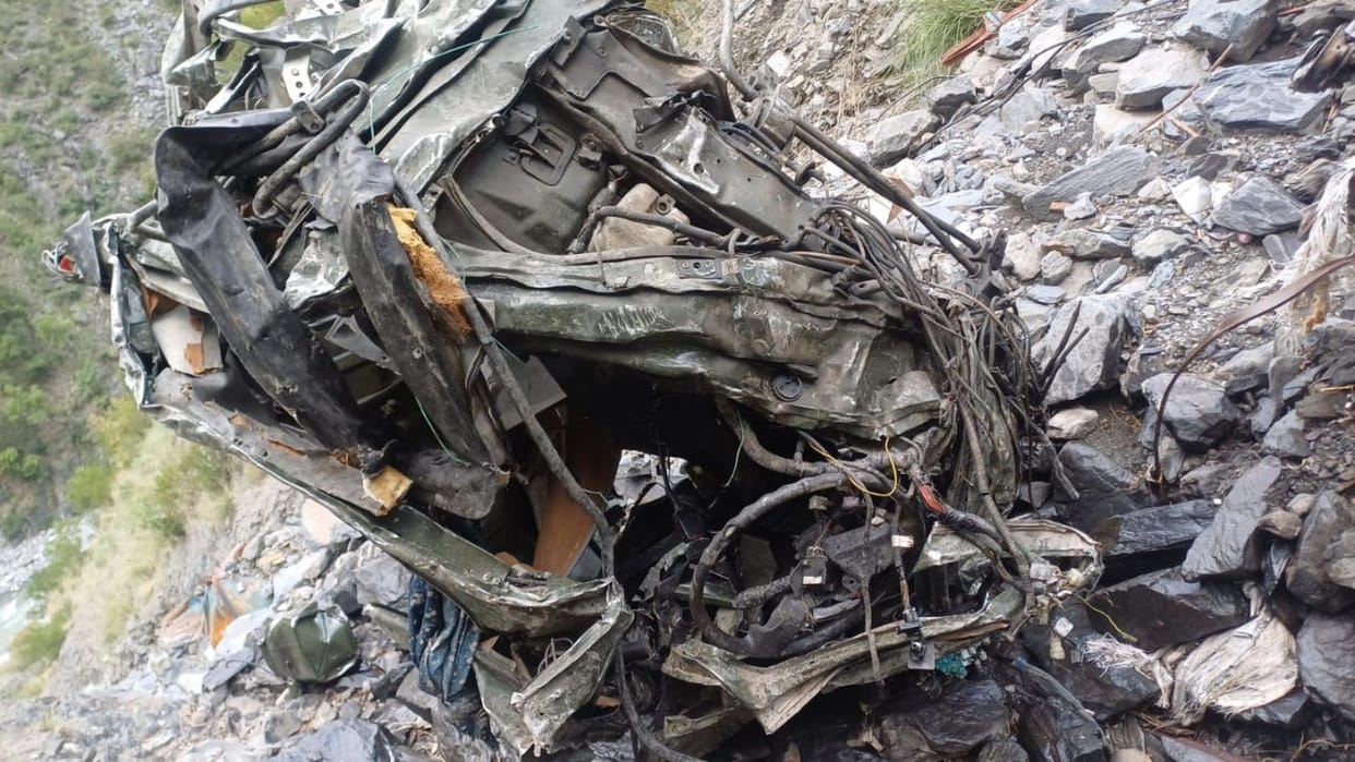 Three army jawans died after an Army truck rolled down into a gorge in Battery Chasma area between Ramban
