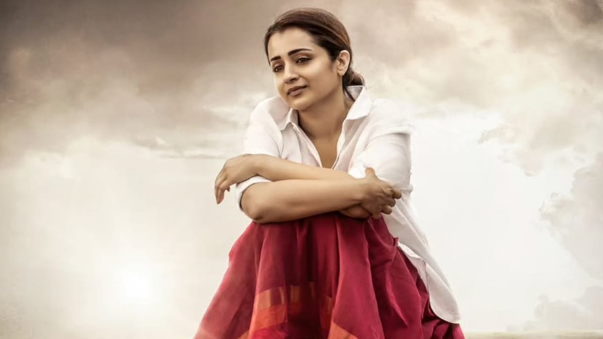 After Vishwambhara trisha krishnan look from Thug life revealed on her 42th birthday fan surprise Kamal Haasan