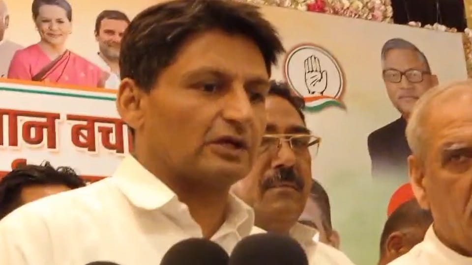 MP Deepender Hooda slam BJP on water dispute
