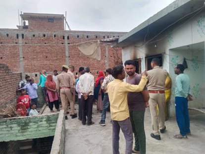 Bijnor: A spark from a bidi set the room on fire, the elderly couple were burnt alive