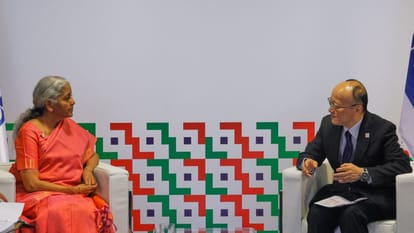 Nirmala Sitharaman met Masato Kanda, president of ADB during 58th ADB Annual Meeting in Milan, Italy