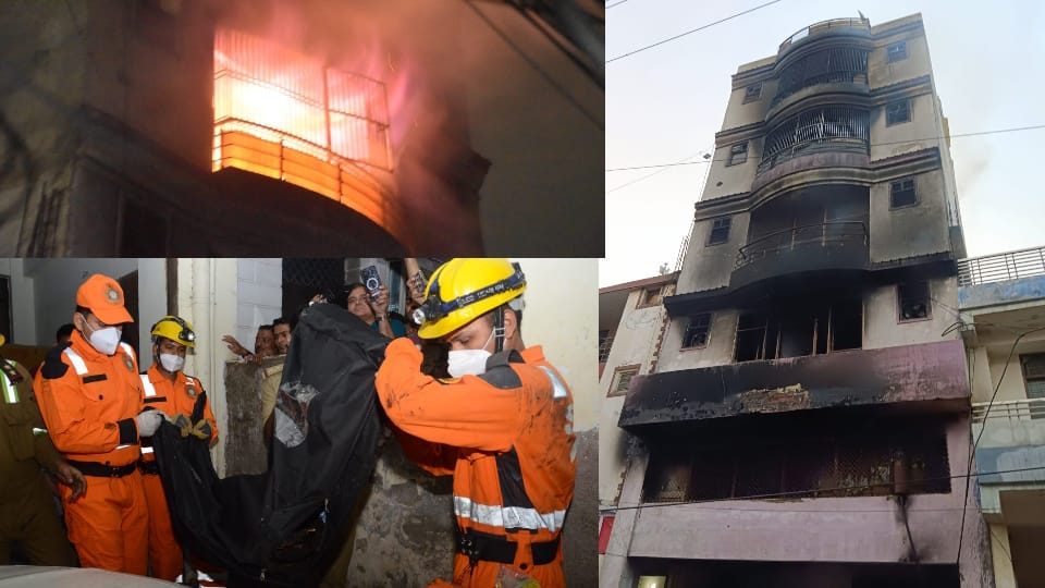 Kanpur Fire Shoes and chemicals were filled up three floors that why fire kept spreading