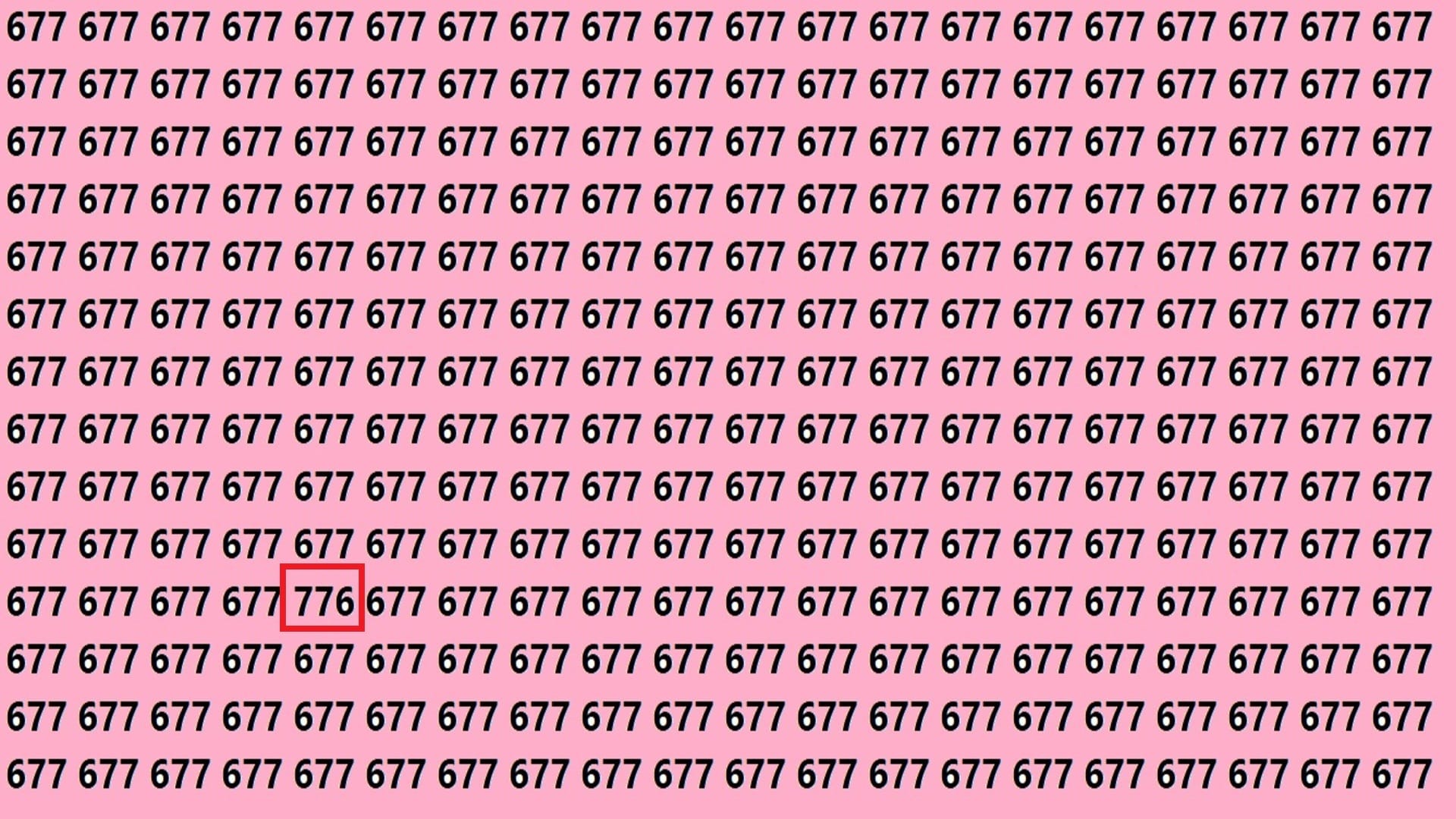 Optical Illusion Iq Test Brain Test If You Have Hawk eyes then find 776