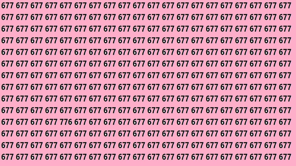 Optical Illusion Iq Test Brain Test If You Have Hawk eyes then find 776