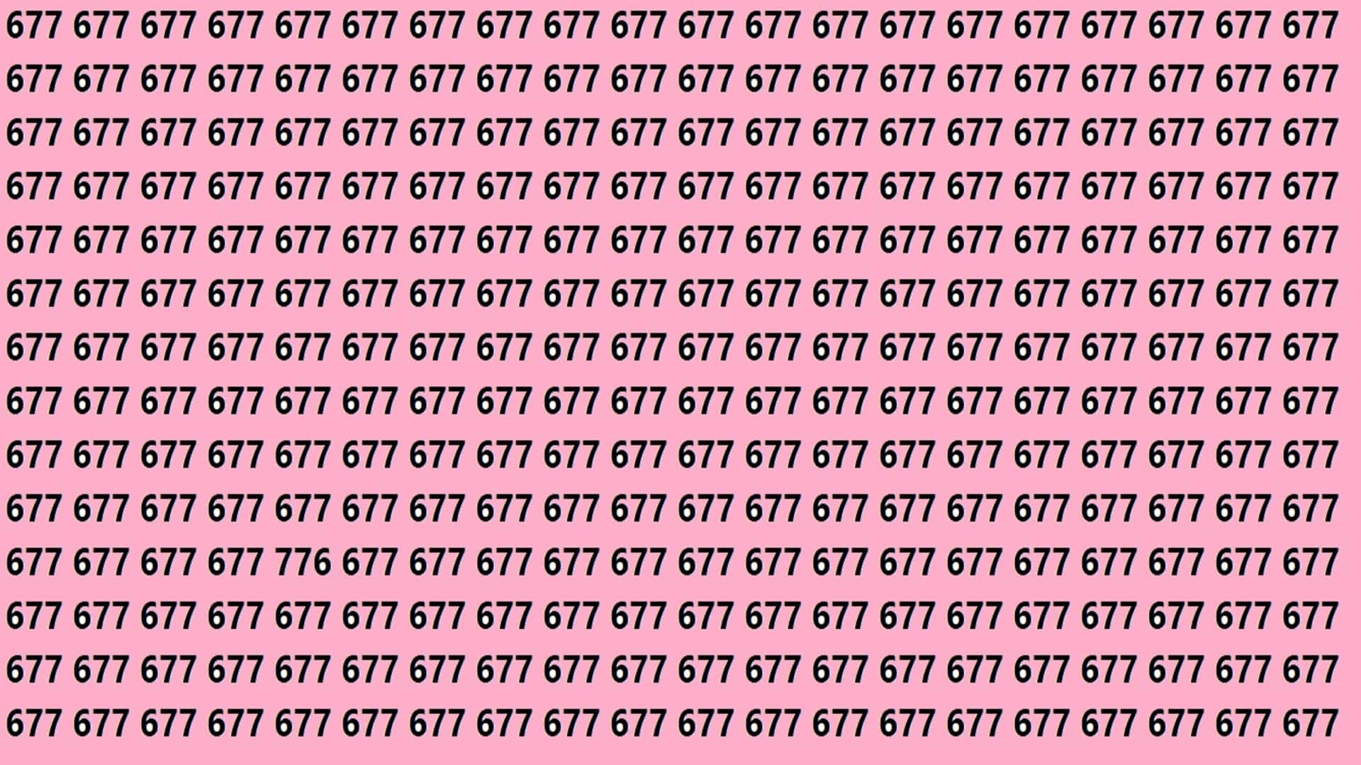 Optical Illusion Iq Test Brain Test If You Have Hawk eyes then find 776