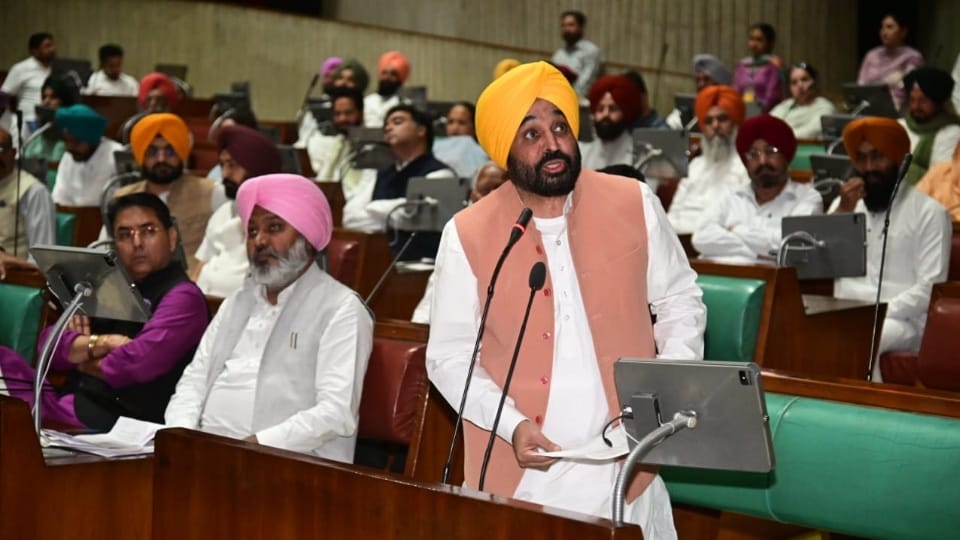 Special session of Punjab Assembly today proposal against giving water to Haryana