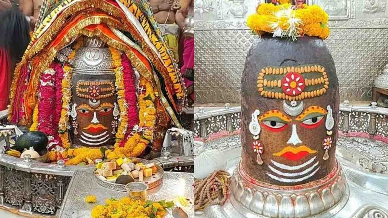 Ujjain Mahakal: Baba Mahakal applied Tripund on his forehead and applied ashes