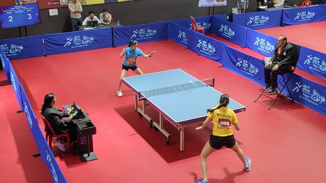 Khelo India Youth Games Boys and girls showed excellent performance in table tennis competition on first day