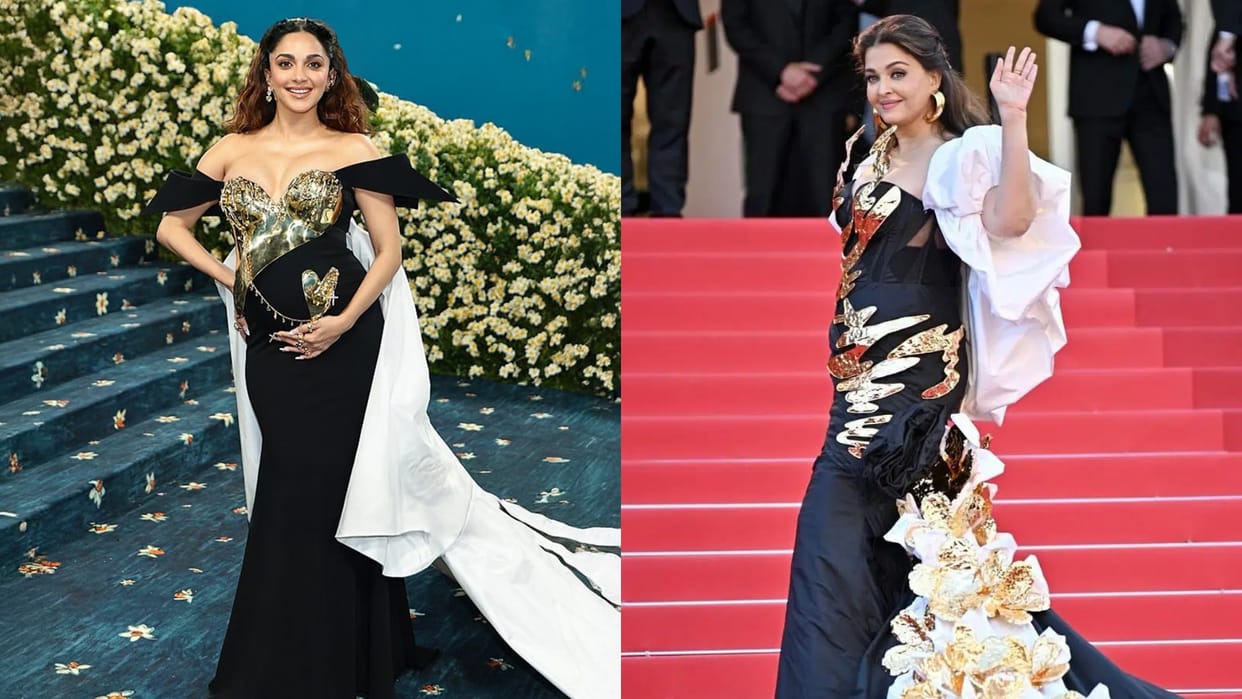 Met Gala 2025 kiara advani copies aishwarya rai bachchan look