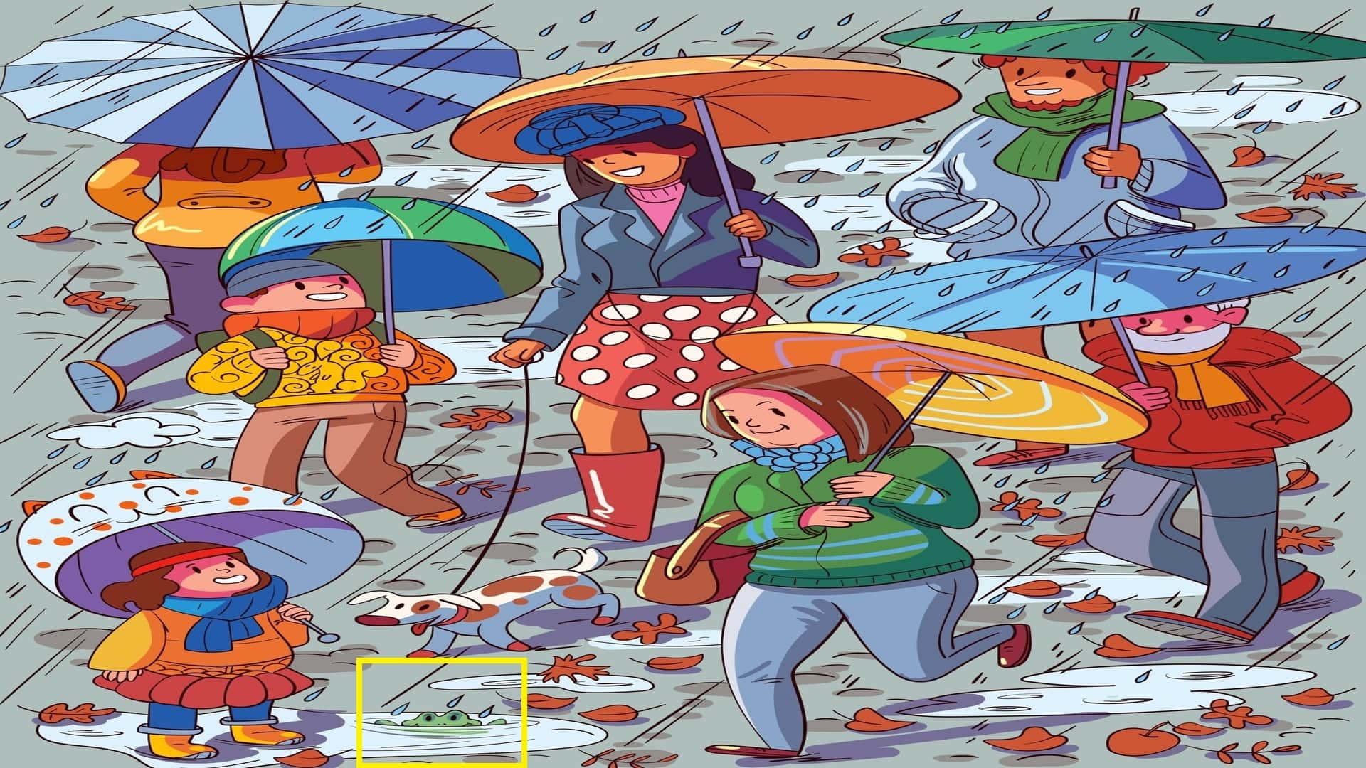 Optical Illusion iq test Brain Teaser Game Can You Find Hidden Frog Look At Optical Illusion