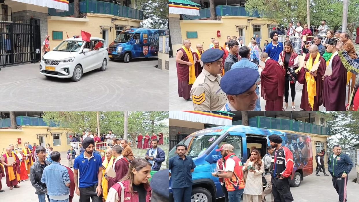 Punjab Kings players and owners reached to seek blessings from Tibetan Buddhist religious leader Dalai Lama